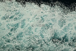 波,泡沫,泡沫冠