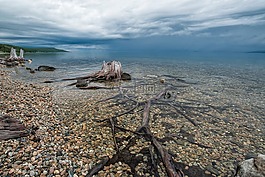 景观,湖边,在西北部
