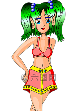 女孩,女子,小精灵