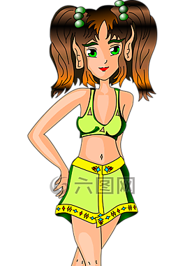 女孩,女子,小精灵