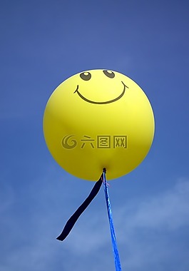 气球,天空,微笑