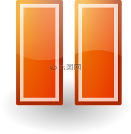 暂停,按钮,光面纸