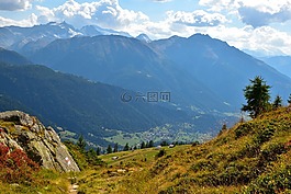线索,山,景观