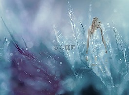 费,女孩,孩子