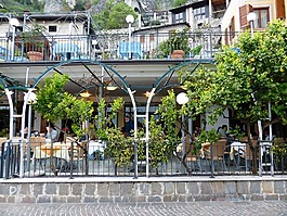 餐厅,冰淇凌客厅,limone sul 加尔达