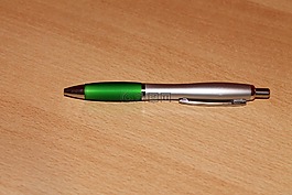 笔,绿色,银