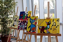 学生,图片,展览