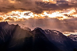 山,山峰,景观