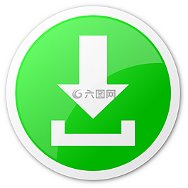 箭头,下载,绿色