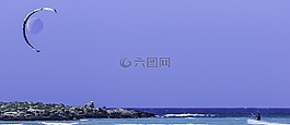 月亮,吸引力,海滩