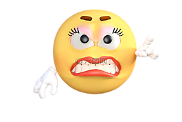 图释,表情符号,愤怒