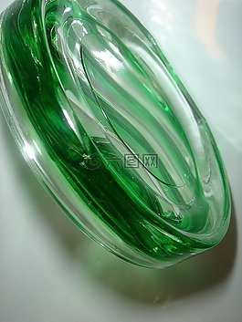 玻璃,曲线,绿色