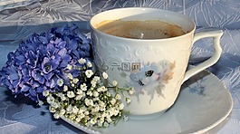 咖啡杯,杯,咖啡