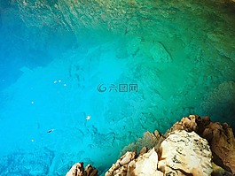 水,蓝色,淡光