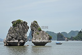 ha长,湾,越南