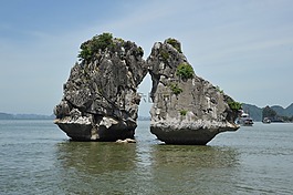 ha长,湾,越南