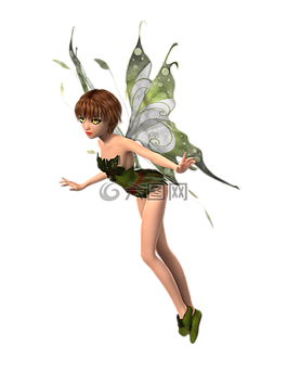 女子,小精灵,费