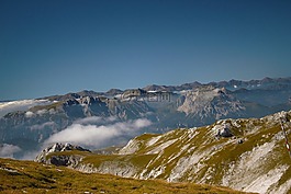山,好的视图,雾