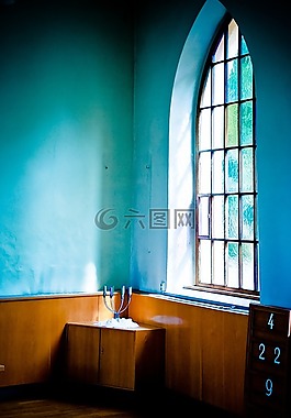 休息,教会窗口,祈祷室