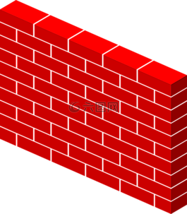 砖,墙,红色