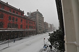 雪,街,拉斐特