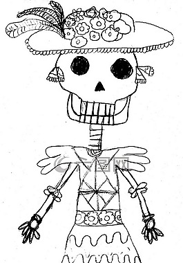 díademuertos,卡特里娜,calaca