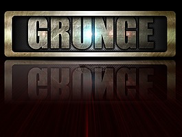 grunge,徽,金属