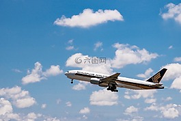 飞机,天空,飞