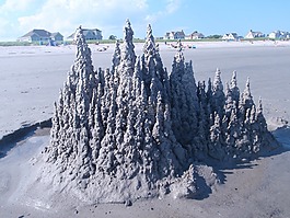 桑德伯格,海滩,城堡