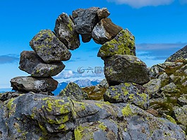 山,高山,岩