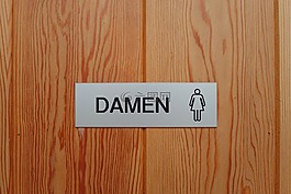 厕所标志,女士们,厕所