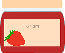 果酱,草莓酱,果酱瓶