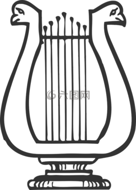 竖琴,音乐,七弦琴