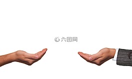 手,西装,给