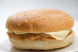 汉堡,快餐,吉士汉堡