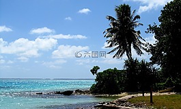 范宁岛,基里巴斯,海滩