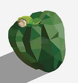 绿色的辣椒,辣椒大绿色,插图胡椒大面