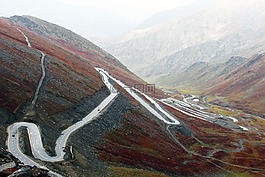高清壁纸,道路图像,转向山区公路