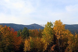 秋山,山,krkonoše 大山