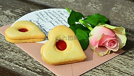饼干,心饼干,糕点