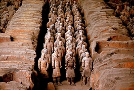 兵马俑,战士,中国