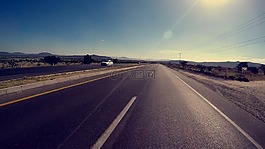 在路上,天空,旅程