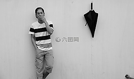 大学生,男人,抽烟