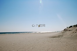 海滩,大洋城,海洋