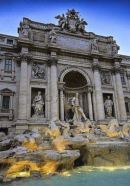 喷泉,di roma,特雷维
