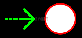 箭头,绿色,黑