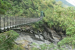 吊橋,風景,山景