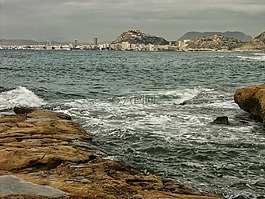 阿利坎特,经过果园,地中海