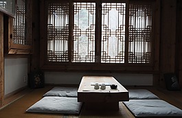 传统,茶馆,韩屋