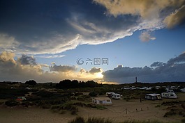 amrum,岛,营地